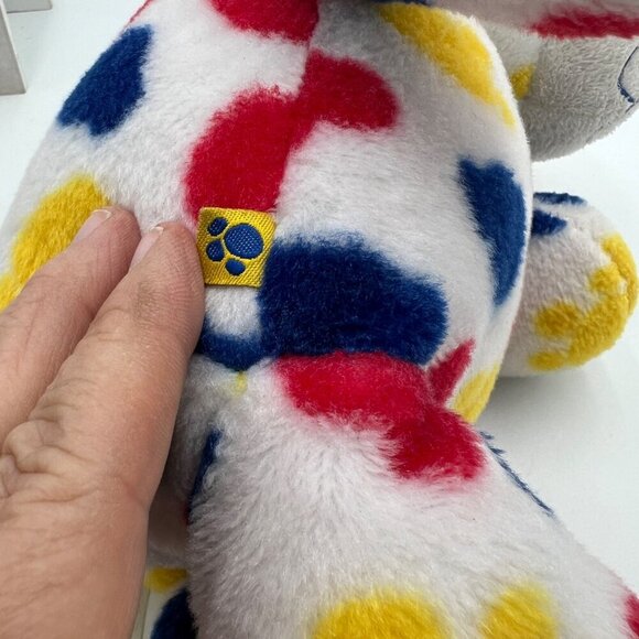 BAB 2011 White Bear with RED Hearts Yellow Paw Prints Blue Bear build a bear toy - Picture 11 of 12